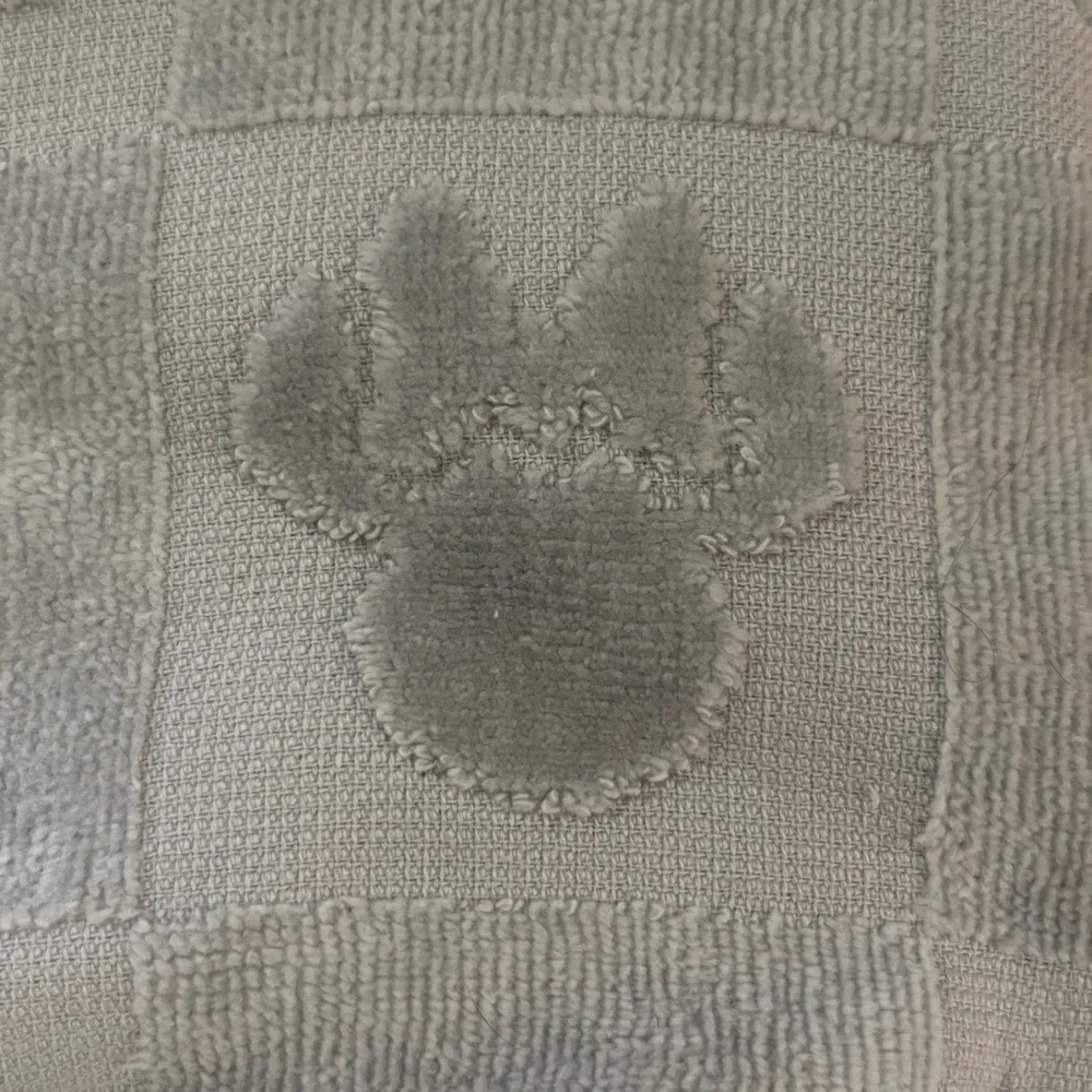 NWT Set of 2 Minnie Mouse Hand Towels Gray